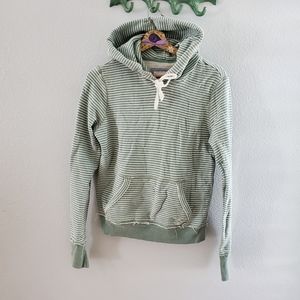 American Eagle Striped Hoodie